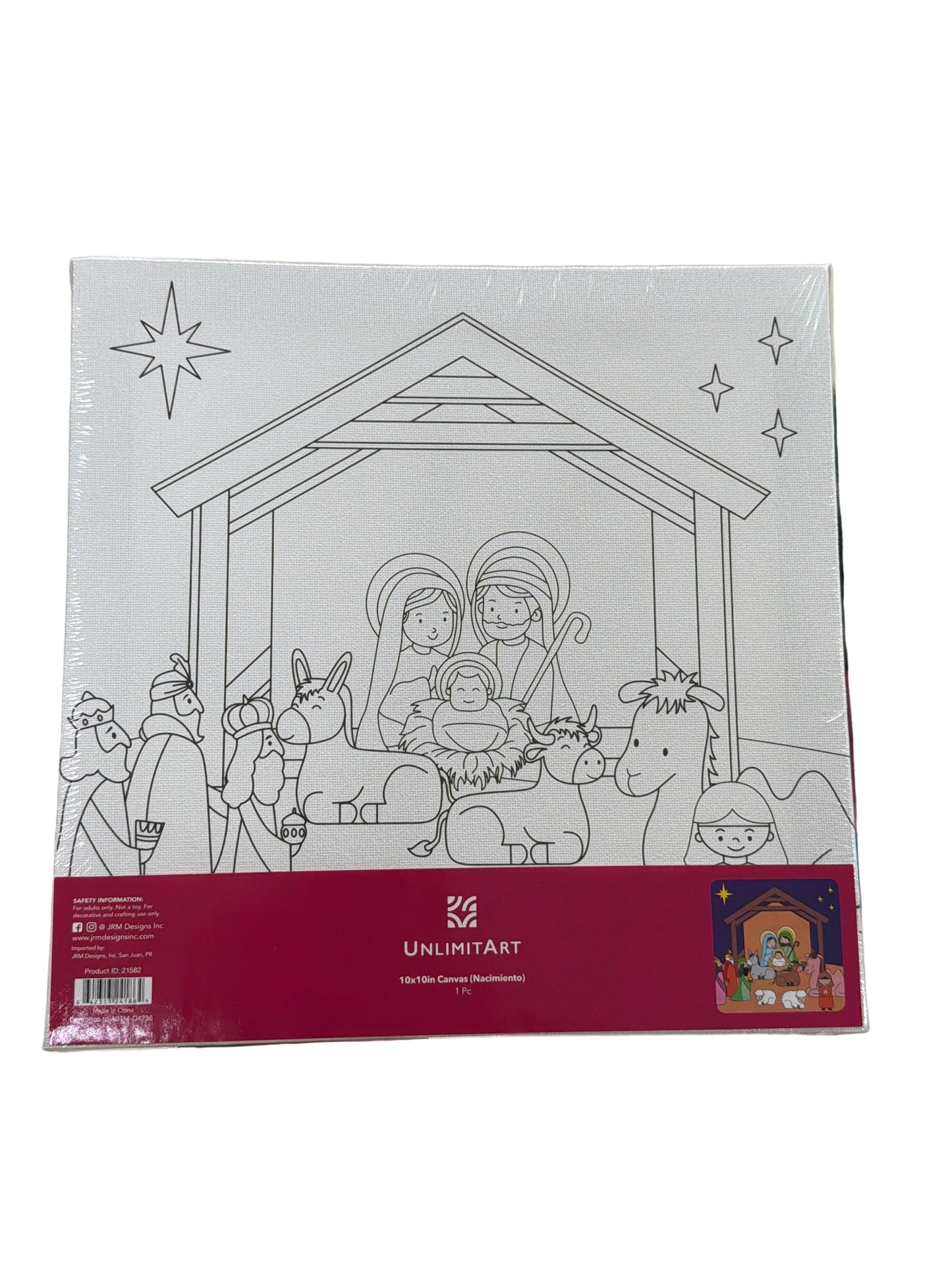 10x10in Canvas (Nacimiento)