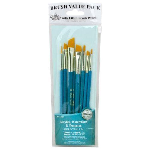 GOLD TAKLON BRUSH SET PQ.8