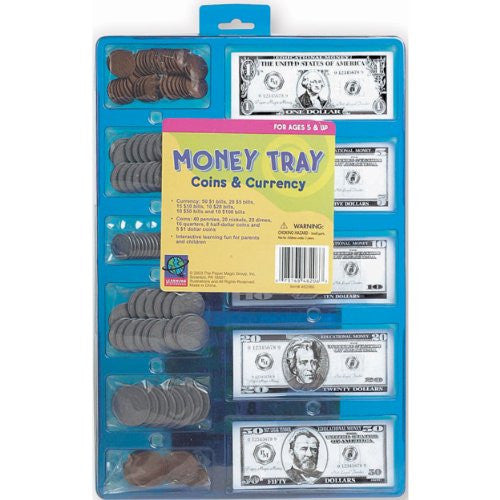 MONEY TRAY COINS AND BILLS