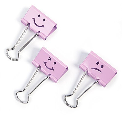BINDER CLIP EMOJI CANDY PINK SMALL PQ.20