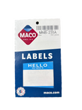 NAME BADGE HELLO 3-3/8 X 2-1/4" BLUE 100 PC