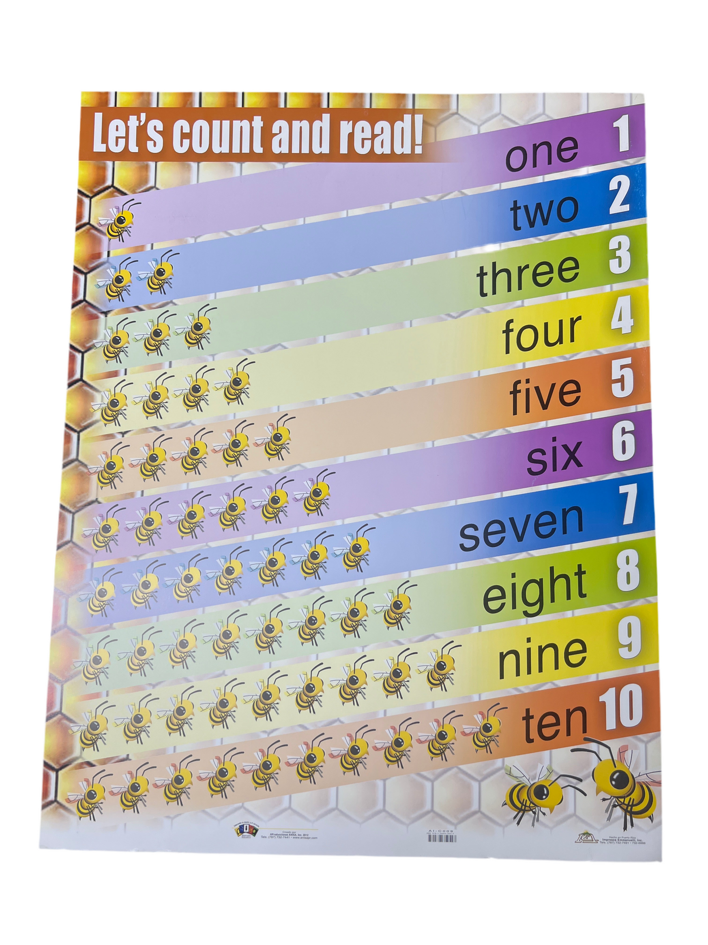 Let’s Count & Read Cartel