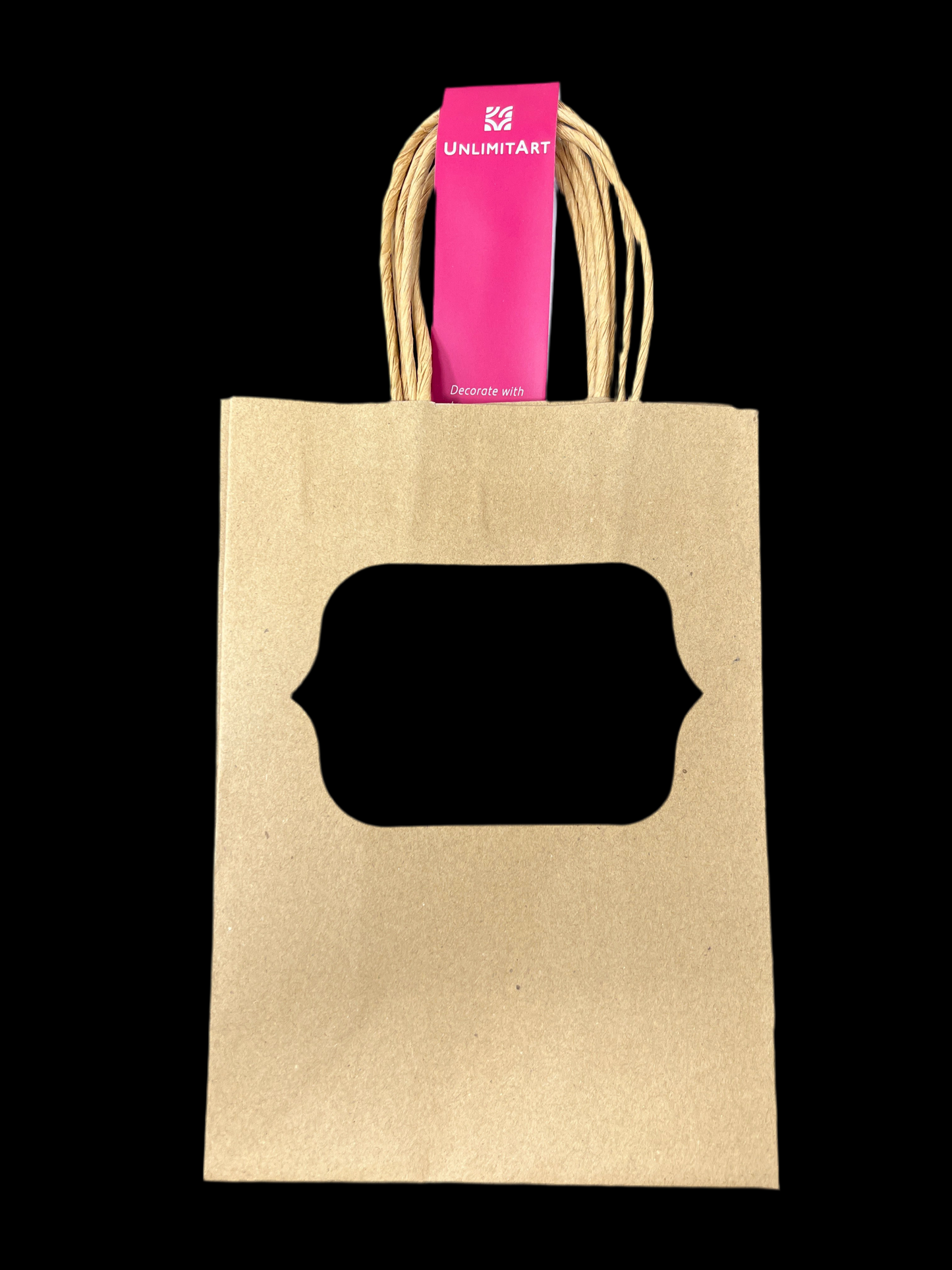 CHALKBOARD GIFT BAGS NATUTRAL 8.5" X 5"