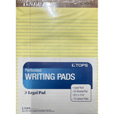 LETTER PADS YELLOW PQT.12