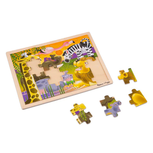 African Plains Wooden Jigsaw Puzzle - 24 Pieces