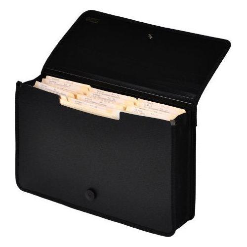 EXPANDING FILE LEGAL W/ELASTIC BLACK 2.5"