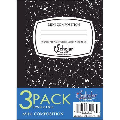 MINI MARBLE COMPOSITION BOOK 3 X 4 PQ.3