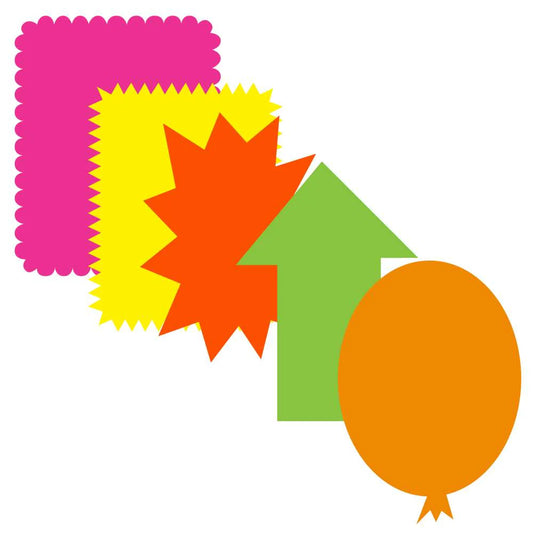 POSTER BOARD ASSORTED SHAPES PQ.5