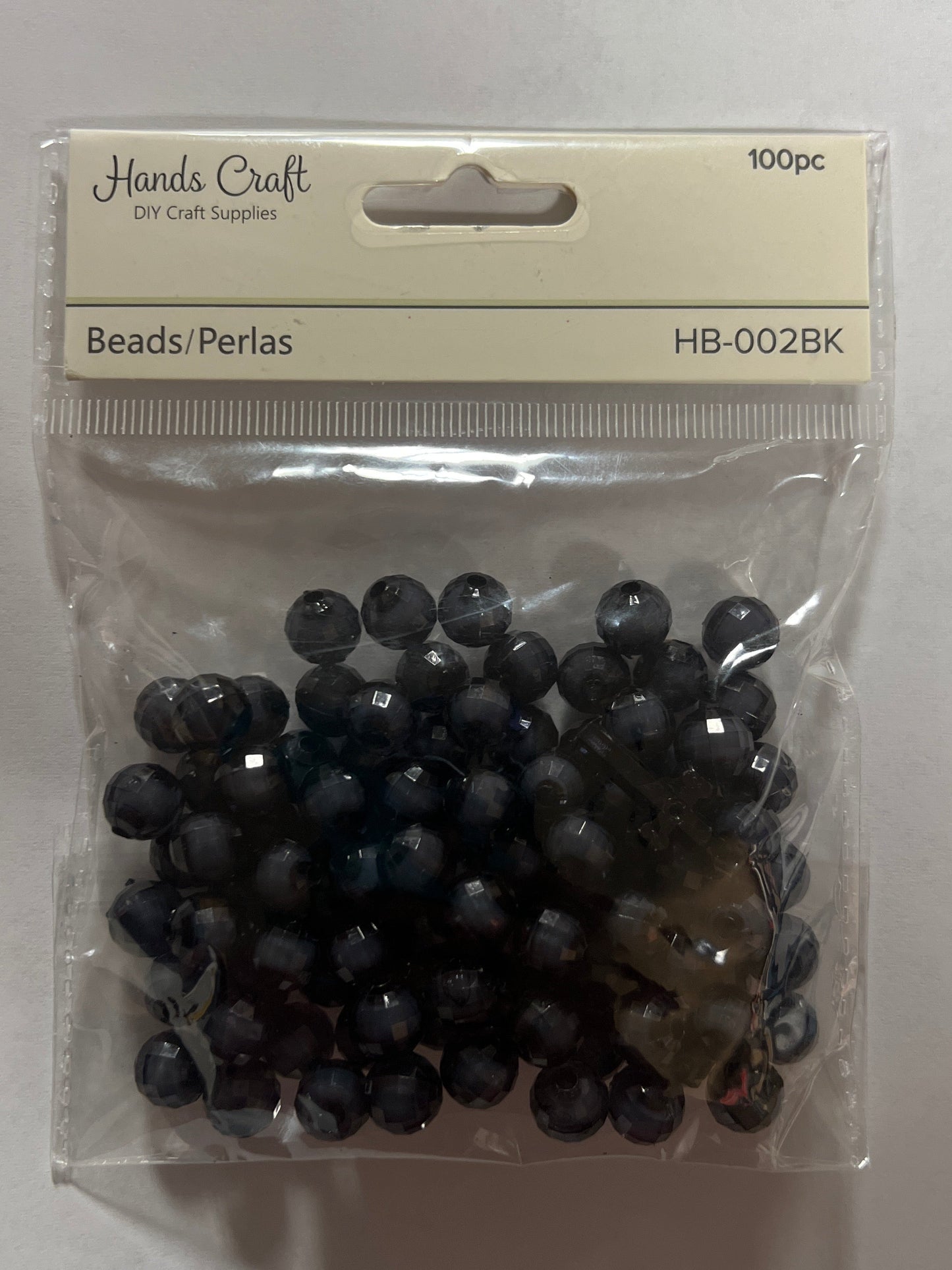 DISCO BEADS WHITE 8MM 100 PC