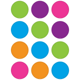 BRIGHT COLORS CIRCLES MINI ACCENTS 36PK