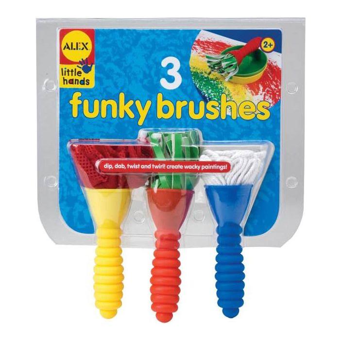LITTLE HANDS FUNKY BRUSHES 3 BRUSHES