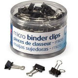 BINDER CLIPS MICRO BLACK PQ.100