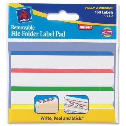 AV FILE FOLDER LABEL PAD (PQ.160)