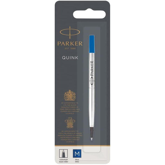 REFILL QINK ROLLERBALL MEDIUM BLUE
