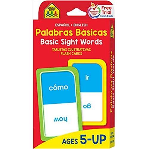 BILINGUE PALABRAS BASICAS FLASH CARDS