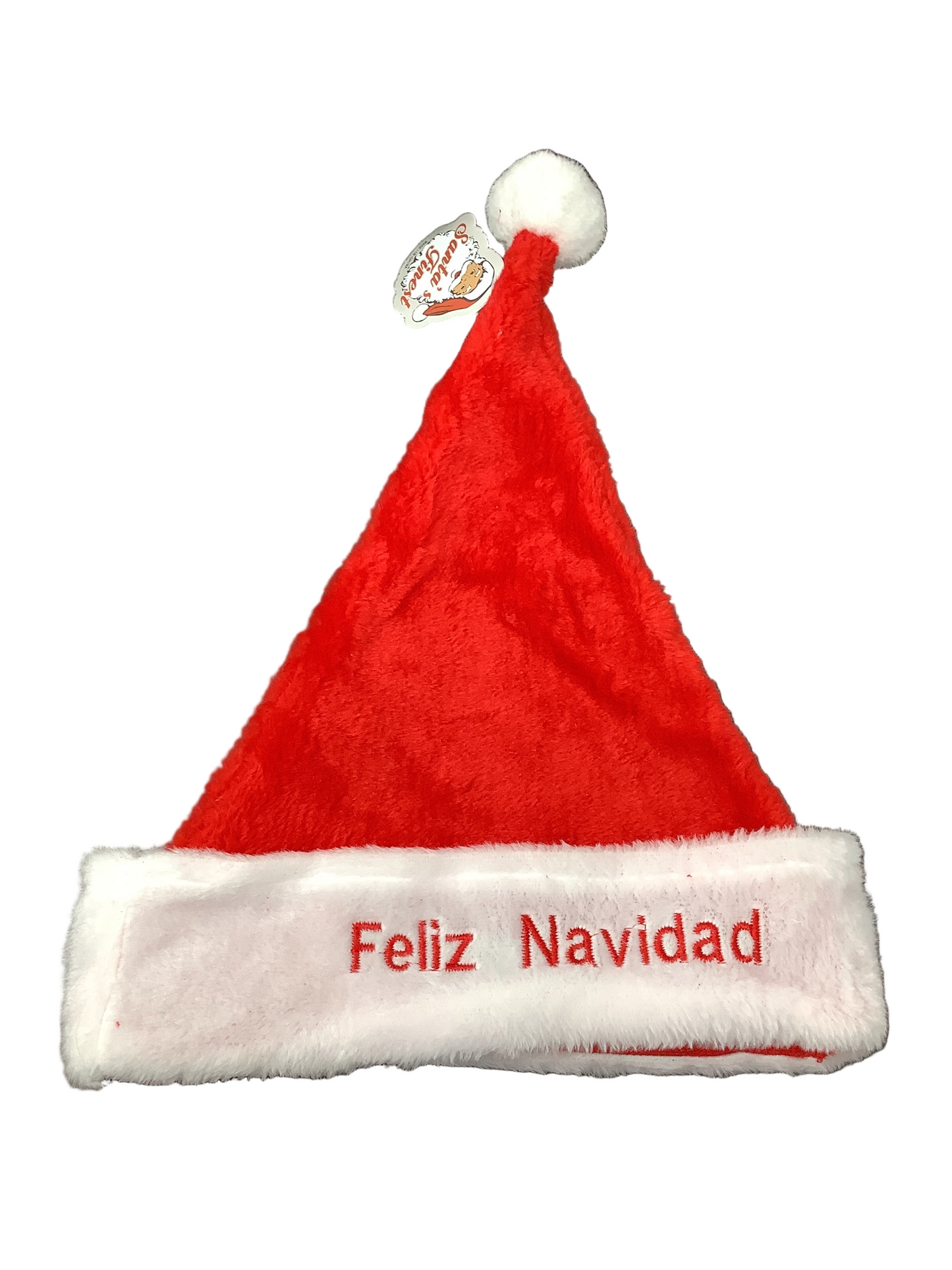 HAT PLUSH W/ FELIZ NAVIDAD EMBROID