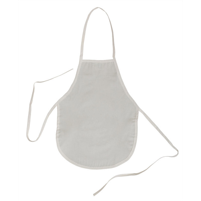 CHILDREN COTTON APRON WHITE 14" X 18"