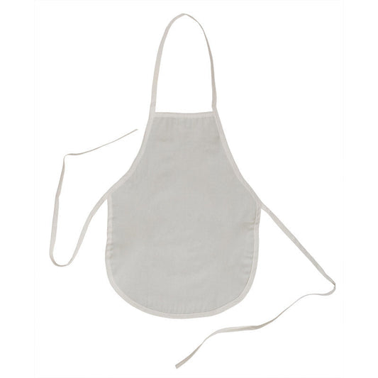 CHILDREN COTTON APRON WHITE 14" X 18"