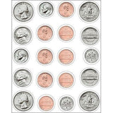 MONEY US COINS STICKER 120 STICKERS