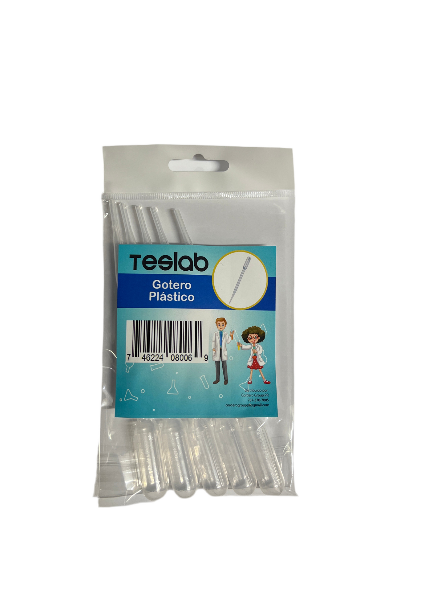 PIPETE GOTERO TRANSPARENTE 7ML 3ML 5PCS