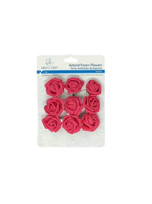 Foam Mini Roses | Fucsia