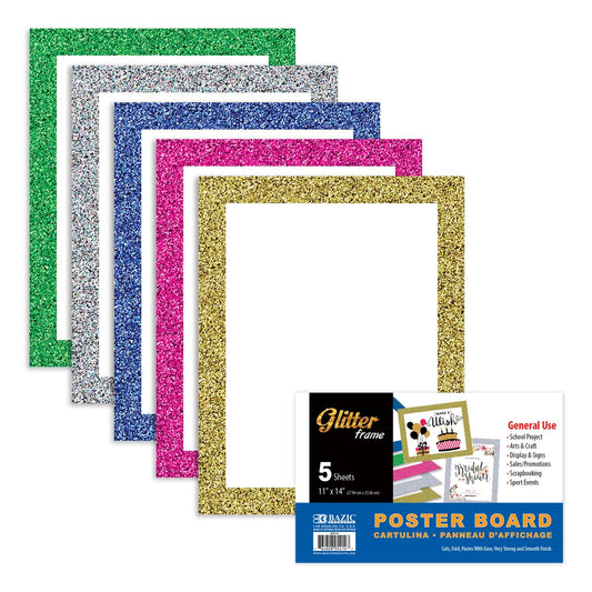 Poster Board Glitter Frame 11" X 14" PQ.5