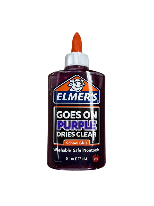 SCHOOL GLUE GOES ON PURPLE 5 OZ
