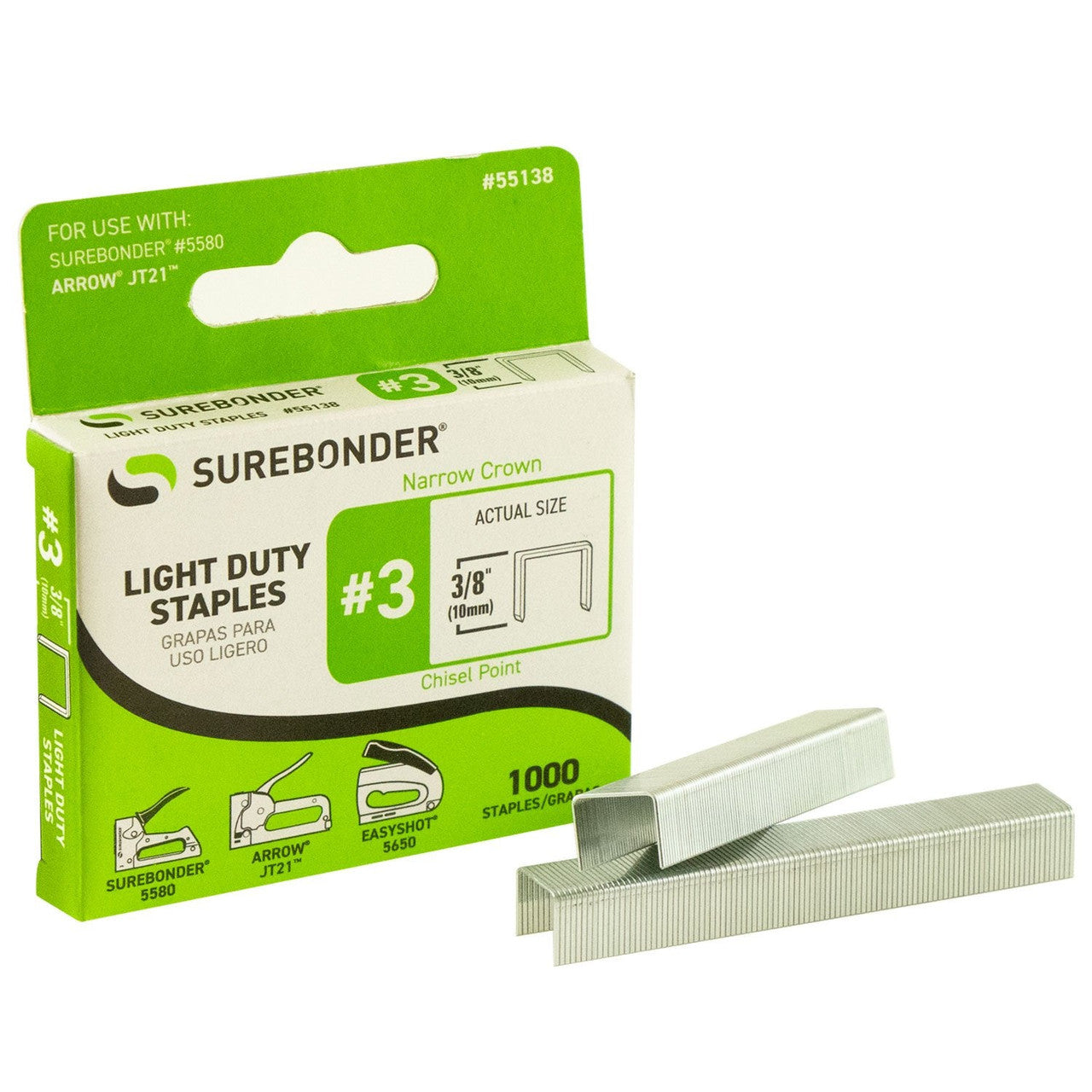 LIGHT DUTY STAPLES 3/8"