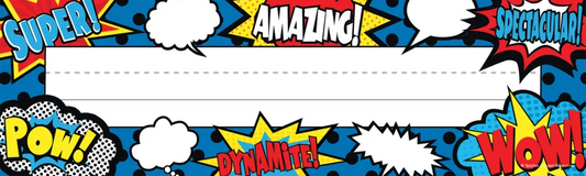 Superhero Flat Name Plates