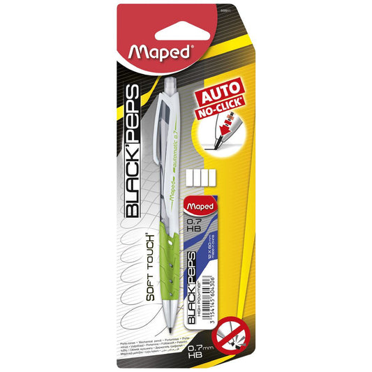MECHANICAL PENCIL AUTO 0.7MM + LEAD CASE BLIST