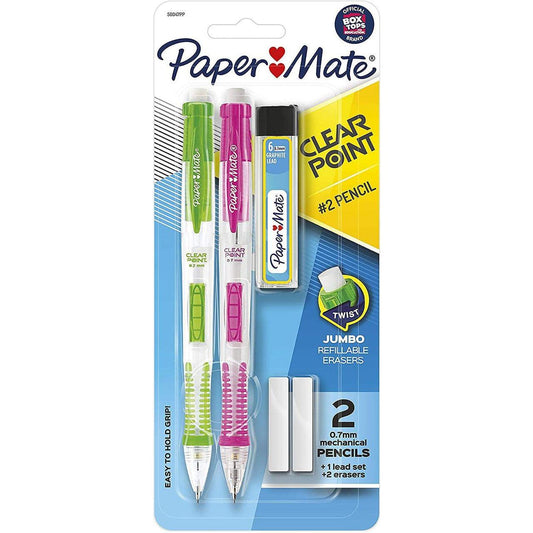 PM LAPIZ MEC CLEAR POINT .7 C/PUNTAS Y GOMAS (PQ.2