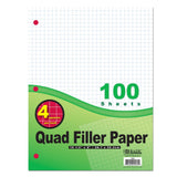 QUAD PAPER 4-1" 100 SHEET