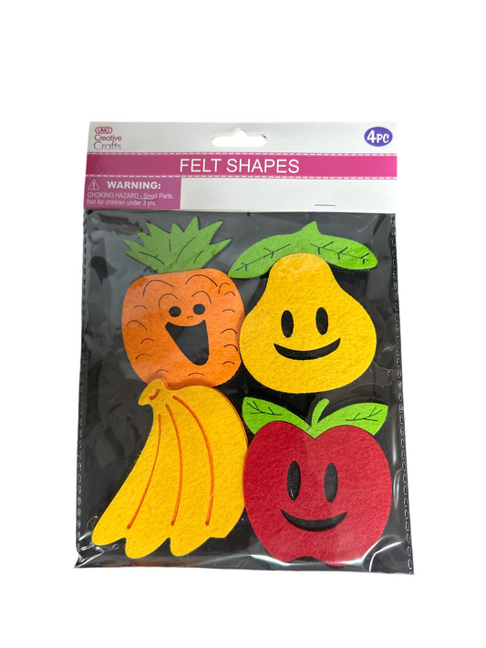 FELT HAPPY FRUIT 4PC