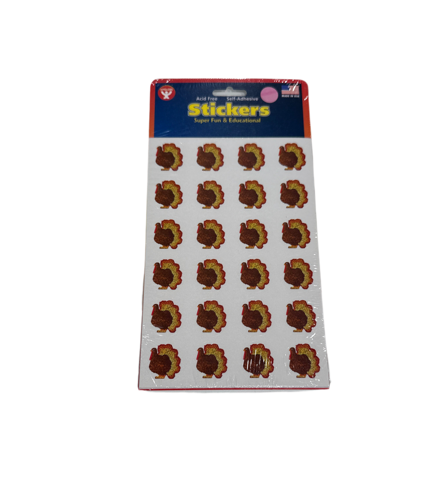TURKEY STICKERS - 3 SHEETS