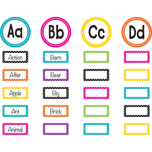 POLKA DOTS WORD WALL BULLETIN SET