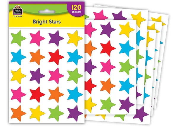 BRIGHT STARS STICKERS 120PK