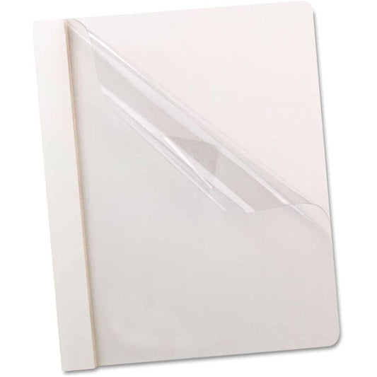 CLEAR WINDOW REPORT COVER WHITE BOX/25