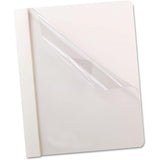 CLEAR WINDOW REPORT COVER WHITE BOX/25