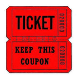 DOUBLETICKETS ROLL 1" X 2" RED 2000 PC