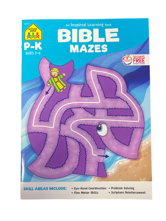 BIBLE MAZES! GRADES P-K WORKBOK