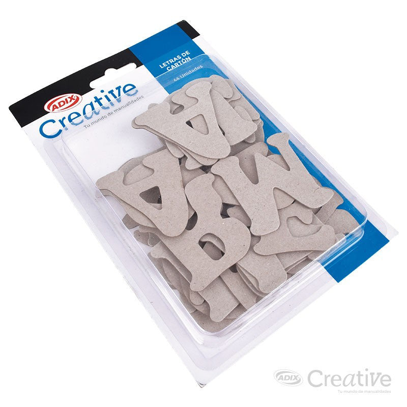 LETRAS DE CARTON 2' APROX 44 PCS