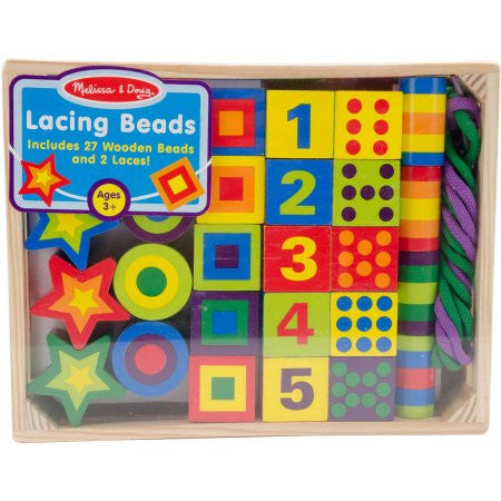 LACING BEADS IN A BOX