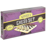 Natural Wooden Folding Chess Game with Staunton