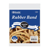 RUBBER BANDS ASSORTED SIZE 2OZ
