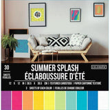 SUMMER SPLASH TEXTURED CARDSTOCK PAPER PAD 12X12