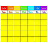 CHART COLORFUL CALENDAR