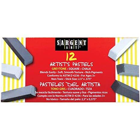 CHALK PASTELS GRAY TONES 12-COLORS