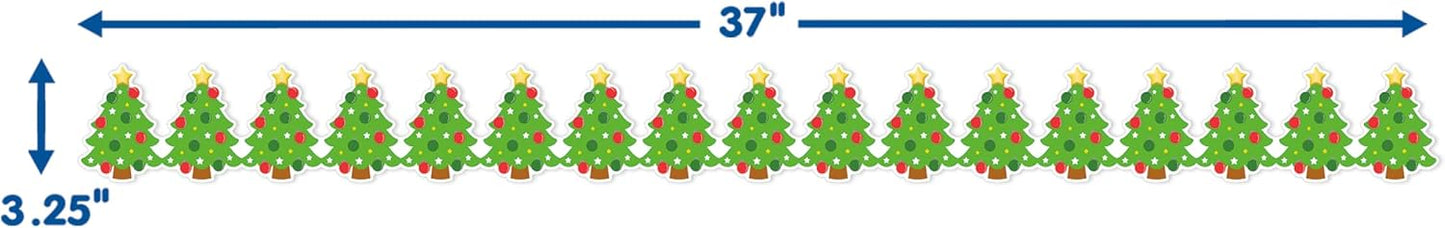 CHRISTMAS TREE DECO TRIM BORDER