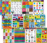 PETE THE CAT EARLY LEARNING SMALL POSTER PACK 12 PCS
