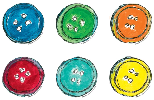 PETE THE CAT GROOVY BUTTONS MINI ACCENTS 36 PCS